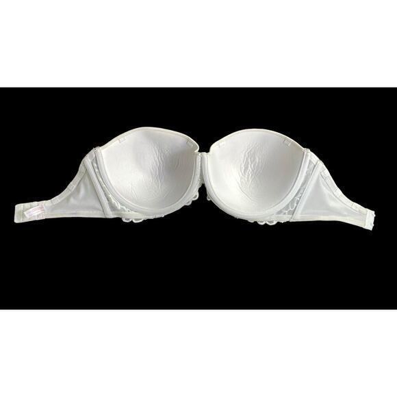 Intimate Apparel Underwire Push Up White Lace Strapless Bra Size 34DD - Picture 5 of 6